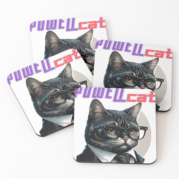 Artikelvorschau, Powell Cat Seriously Aufkleber, Powell Katze entworfen und verkauft von siaars-den.