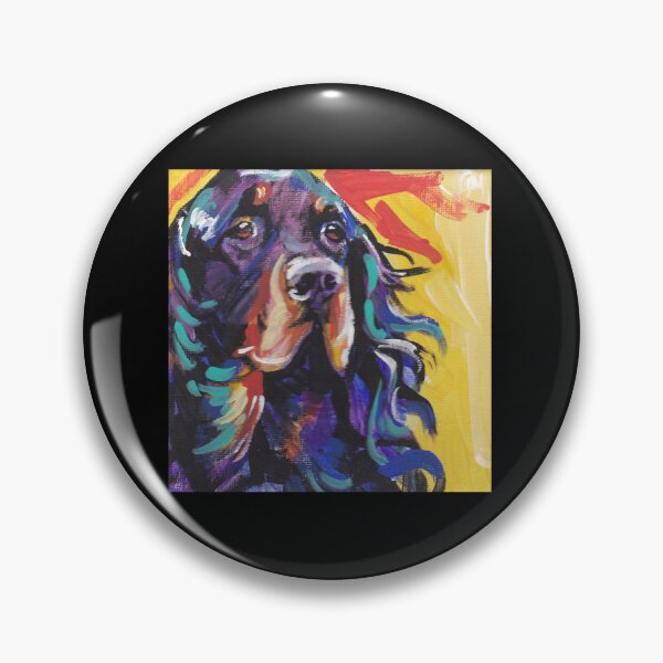 Item preview, Gordon Setter Dog Bright colorful pop dog art designed and sold by rockwell-chiek.