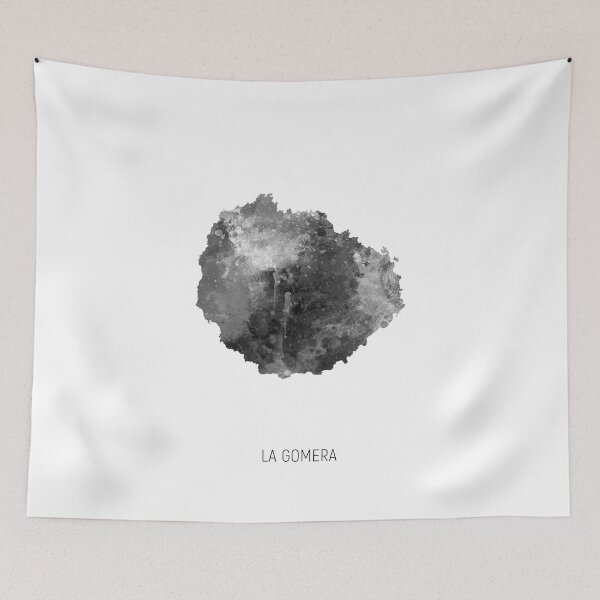Item preview, La Gomera Watercolor Map designed and sold by ArtPrints.