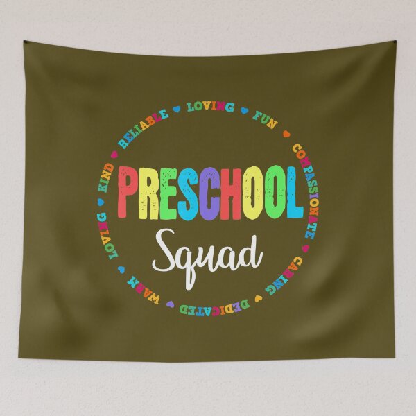 Item preview, Preschool Squad Teacher Back To School Daycare Appreciation  	 designed and sold by wpoakvunome91.