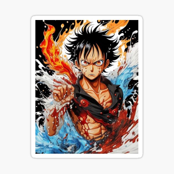 Sticker de CaporalMandale sur one piece pirate monkey d luffy chapeau  paille mini petit