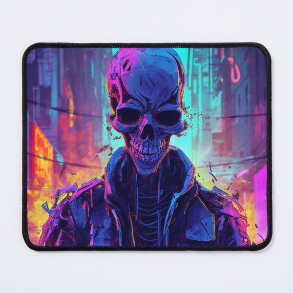 Item preview, Cyberpunk Neon Ghost Skeleton designed and sold by Nightarcade.