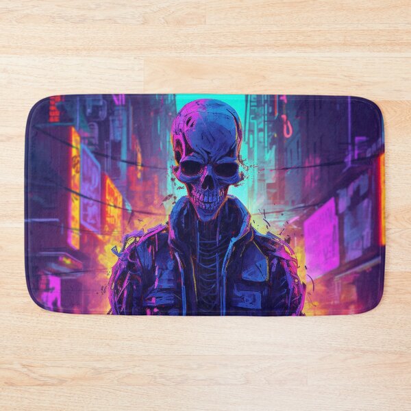 Item preview, Cyberpunk Neon Ghost Skeleton designed and sold by Nightarcade.