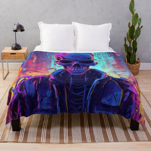 Item preview, Cyberpunk Neon Ghost Skeleton designed and sold by Nightarcade.