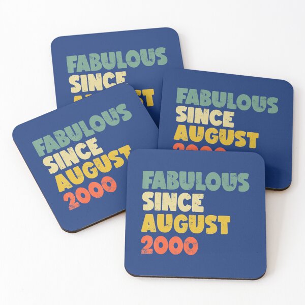 Item preview, Fabulous Since August 2000 	 	 Man 	 Birthday Retro 	 	 designed and sold by fhhcpxahvs44.