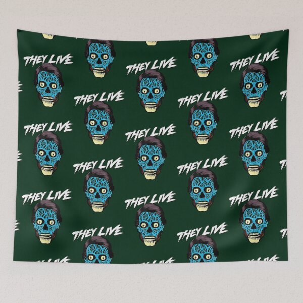 Item preview, They Live Alien Big Face Tank Top designed and sold by RishimaGrainne.