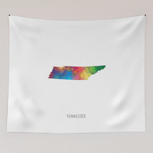 Item preview, Tennessee Watercolor Map designed and sold by ArtPrints.