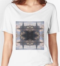 Fantastic air castle with elements of steampunk subculture Women's Relaxed Fit T-Shirt