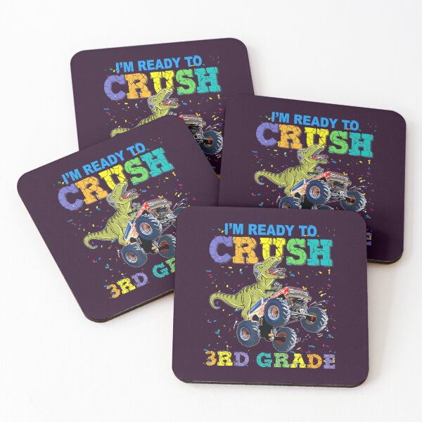 Item preview, Crush 3Rd Grade Dinosaur Monster Truck Back To School 	  	 designed and sold by pyenfraduk21.