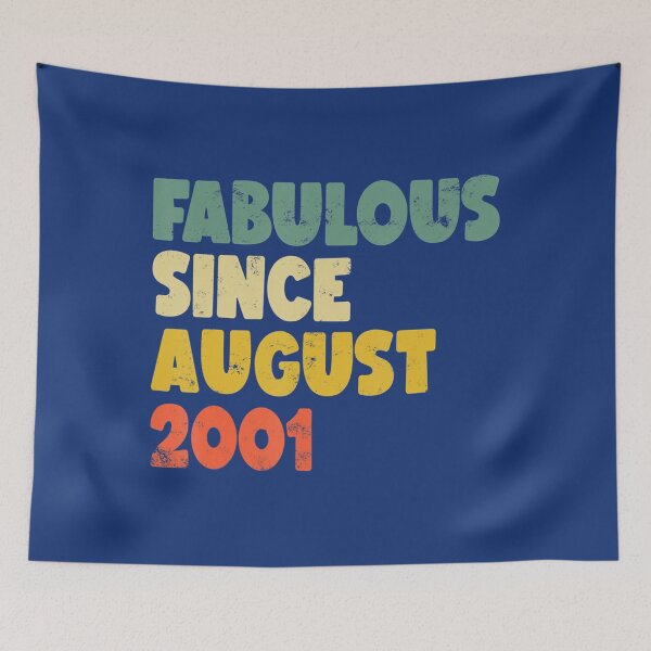 Item preview, Fabulous Since August 2001 	 	 Man 	 Birthday Retro 	 	 designed and sold by fhhcpxahvs44.