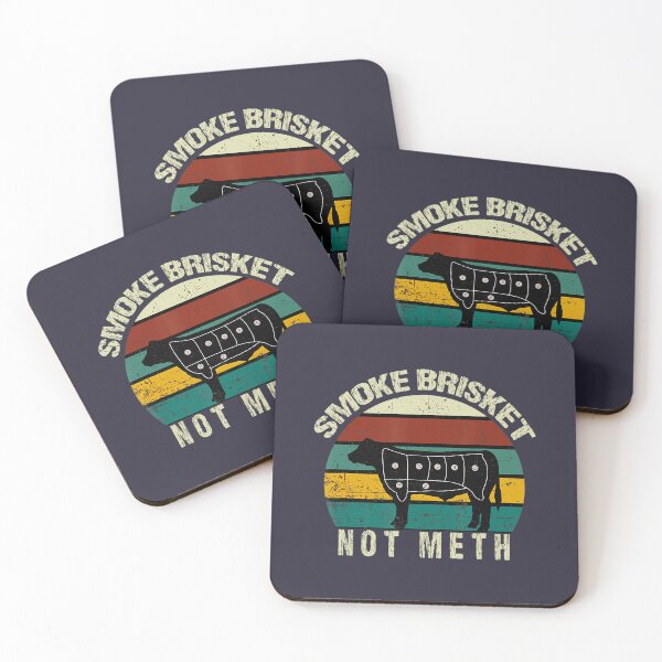 Item preview, BBQ, Retro Vintage - Smoke Brisket Not Meth Smoker Grilling 		 designed and sold by qztqrowvy6.