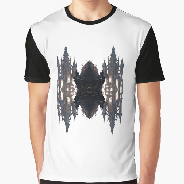 Fantastic air castle with elements of steampunk subculture Graphic T-Shirt