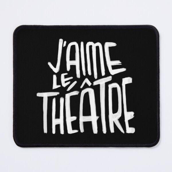 Item preview, Theater Love, Theatre, J'aime le Theatre designed and sold by badlydrawnbabe.