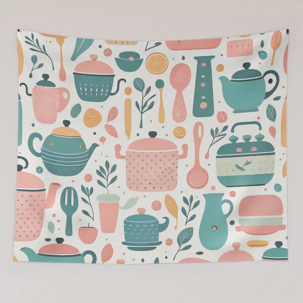 Item preview, Vibrant Utensil Pattern  designed and sold by Dreamy-Spirit.