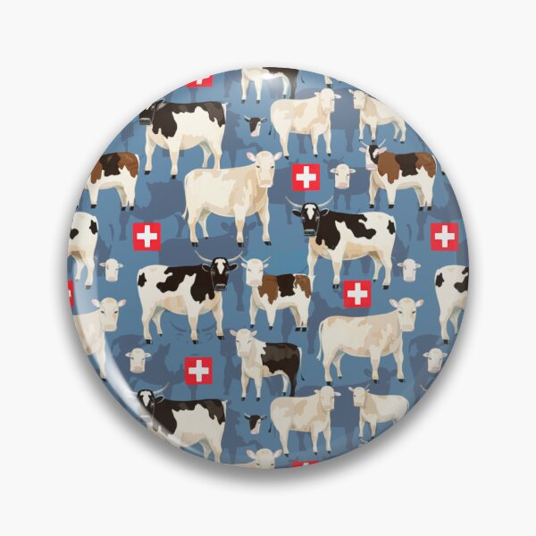 Item preview, Swiss cows designed and sold by Alessandro Remo Mazzoni Remotextiles.