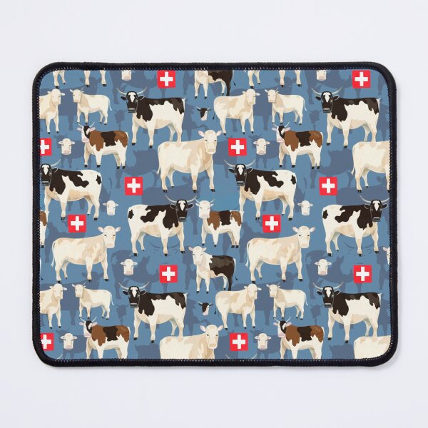 Item preview, Swiss cows designed and sold by Alessandro Remo Mazzoni Remotextiles.
