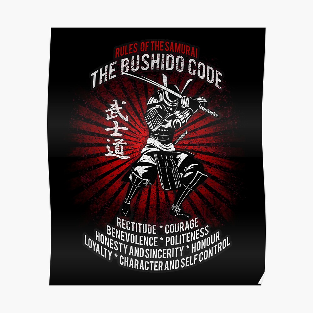 samurai-bushido-code-poster-by-mdam-redbubble