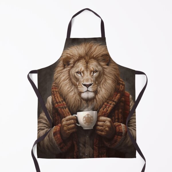 Item preview, Lion Savors Coffee Time designed and sold by emelonadaiben.