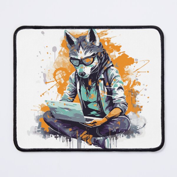 Item preview, Scholarly Howl: The Wolf's Study Session! designed and sold by calharborne.