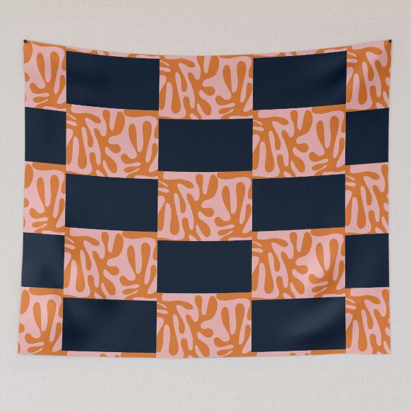 Item preview, Funky Cutouts Abstract Minimalist Pattern in Burnt Orange and Pink Active  designed and sold by khunerty4.