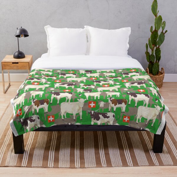 Item preview, Swiss cows designed and sold by Alessandro Remo Mazzoni Remotextiles.