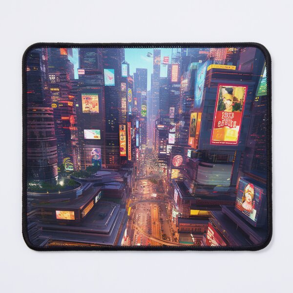 Item preview, Bustling Futuristic Metropolis designed and sold by cyberartmaker.