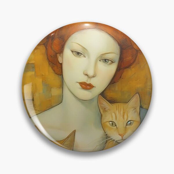 Item preview, Impressionist Cat Lady designed and sold by KateAndersonLTD.