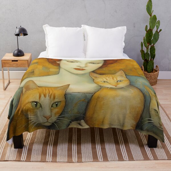 Item preview, Impressionist Cat Lady designed and sold by KateAndersonLTD.