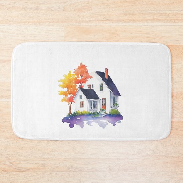 Item preview, Watercolor English country house in Autumm. designed and sold by Jayjaynaenae.