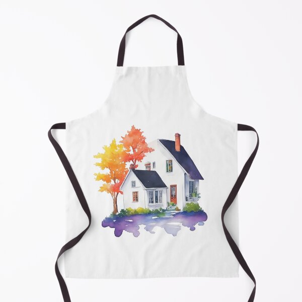 Item preview, Watercolor English country house in Autumm. designed and sold by Jayjaynaenae.
