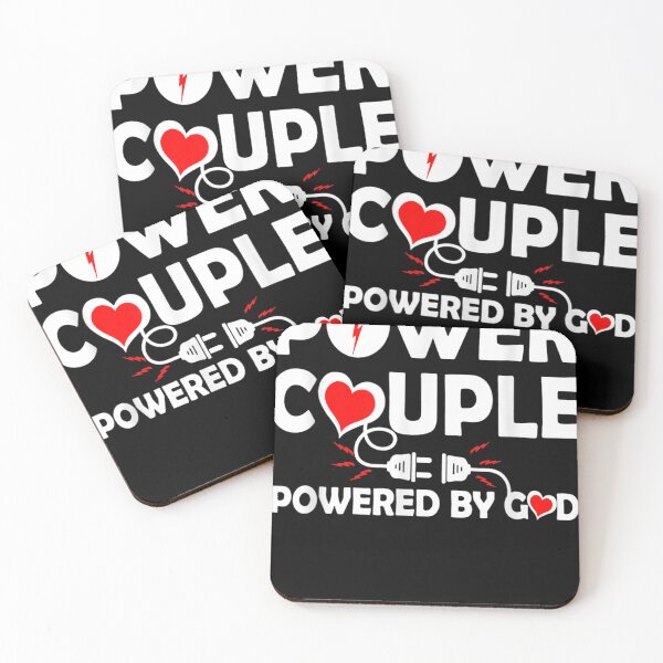 Item preview, Cool Power Couple Powered by God Christian Believer Lovers designed and sold by Steven OReilly.
