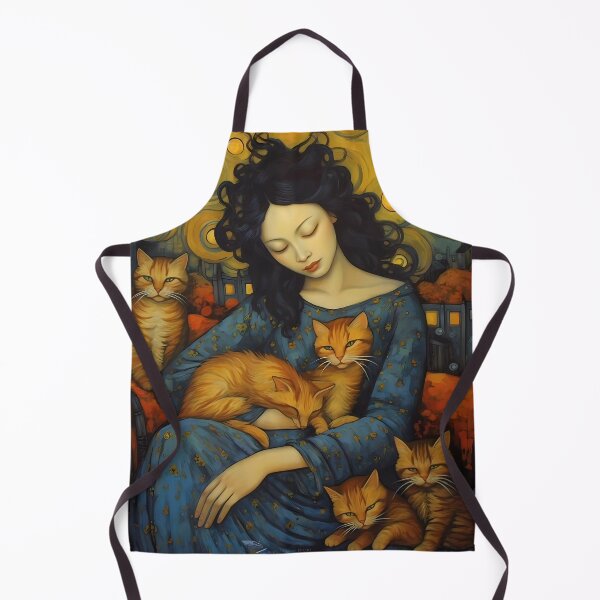 Aperçu de l'œuvre Impressionist Cat Lady créée et vendue par KateAndersonLTD.