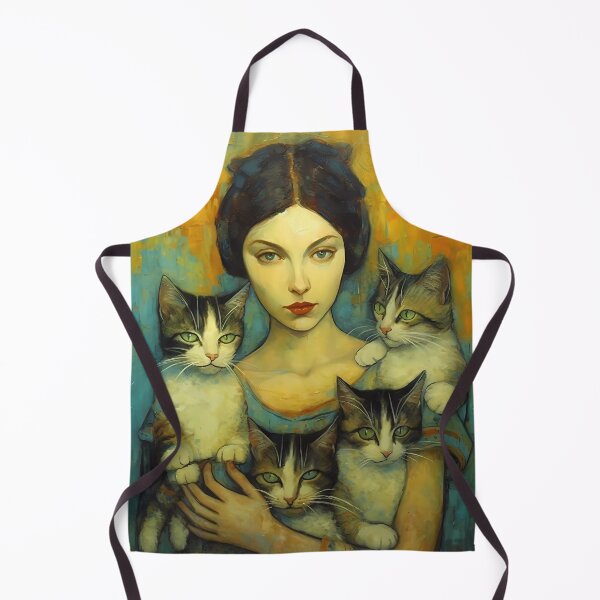 Aperçu de l'œuvre Impressionist Cat Lady créée et vendue par KateAndersonLTD.