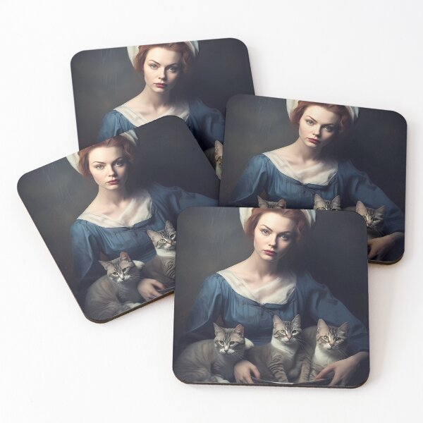 Aperçu de l'œuvre Impressionist Cat Lady créée et vendue par KateAndersonLTD.