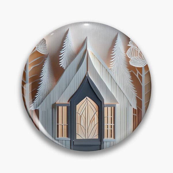 Item preview, Rhubarb Inspired Chalet Papercut designed and sold by MMDigitalArt.