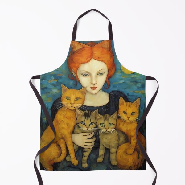 Aperçu de l'œuvre Impressionist Cat Lady créée et vendue par KateAndersonLTD.