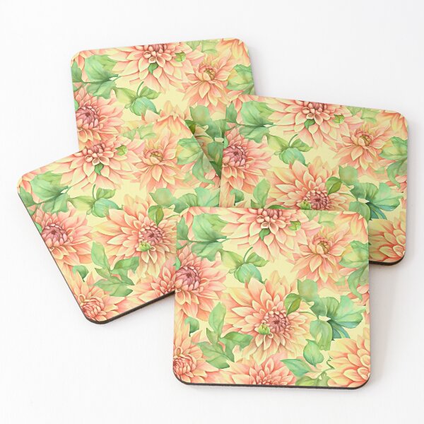 Item preview, Dahlia Watercolor  Art - Floral Seamless Pattern designed and sold by Vicky021.
