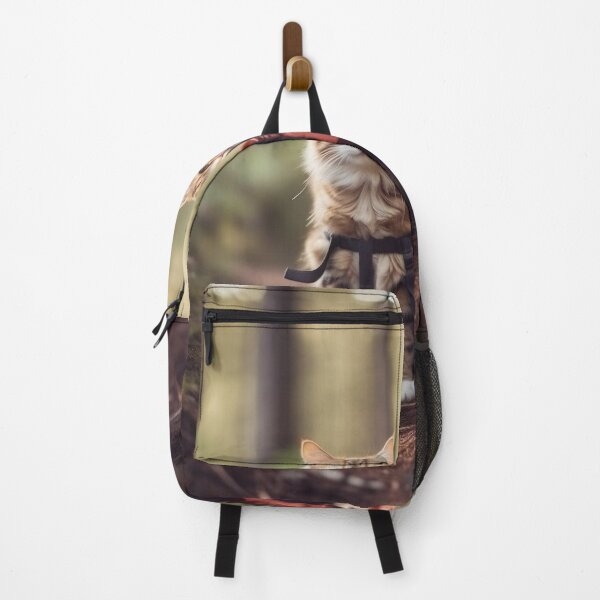 Item preview, Two American Longhair Cats Are Backpacking designed and sold by BDMeow.