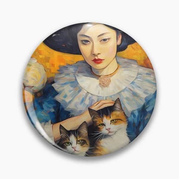 Item preview, Impressionist Cat Lady designed and sold by KateAndersonLTD.