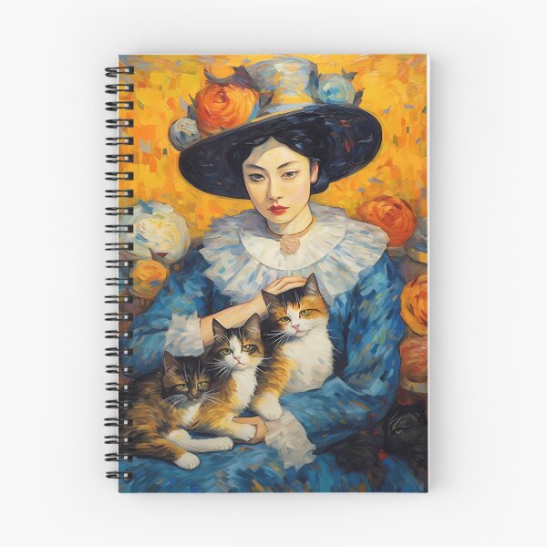 Item preview, Impressionist Cat Lady designed and sold by KateAndersonLTD.