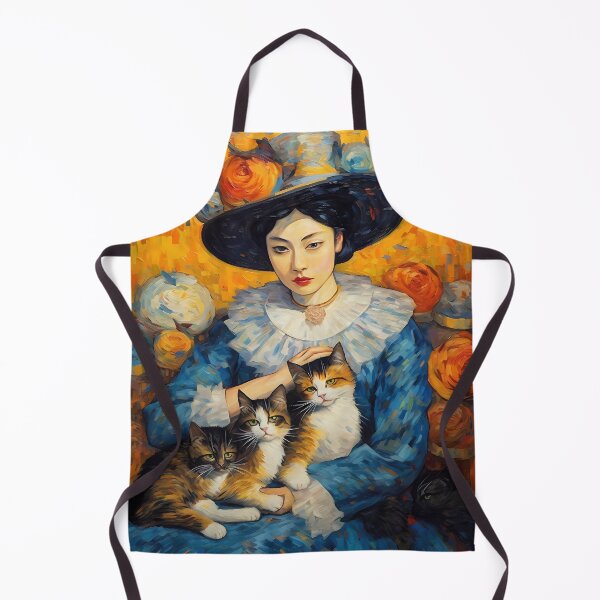 Aperçu de l'œuvre Impressionist Cat Lady créée et vendue par KateAndersonLTD.