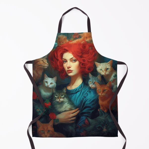 Aperçu de l'œuvre Impressionist Cat Lady créée et vendue par KateAndersonLTD.