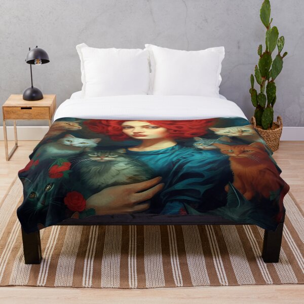 Item preview, Impressionist Cat Lady designed and sold by KateAndersonLTD.
