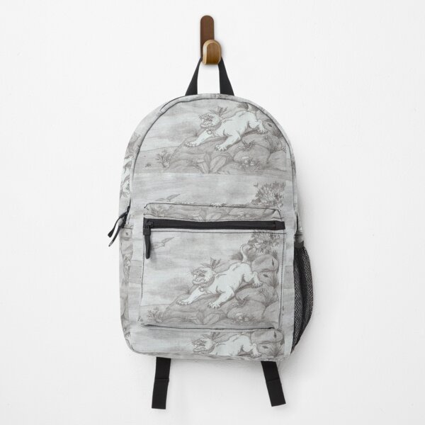 Item preview, Pencil Illustration White Lioness roaring and flying eagle designed and sold by Jonah Augustin Gray.