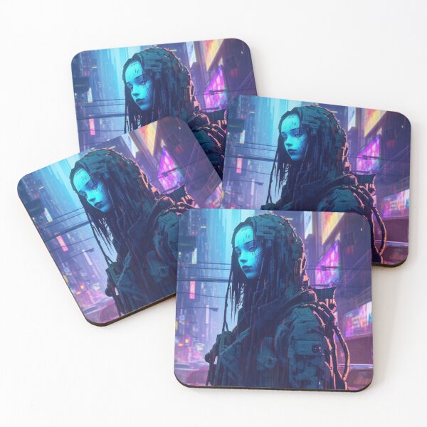 Item preview, Cyberpunk Neon Ghost Android designed and sold by Nightarcade.
