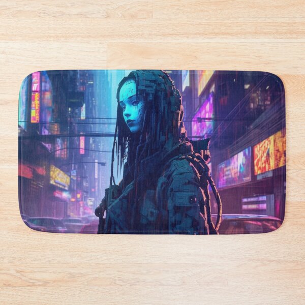 Item preview, Cyberpunk Neon Ghost Android designed and sold by Nightarcade.