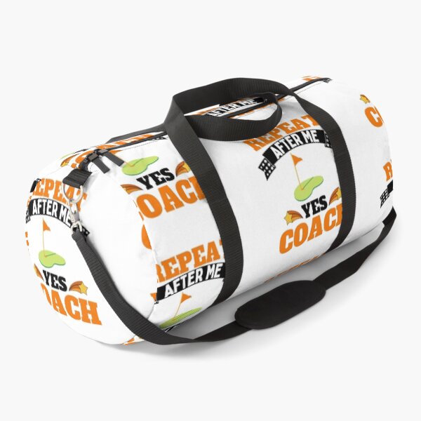 Item preview, Repeat After Me Yes Coach Golf - Orange Black - Funny Sports designed and sold by GymWearDepot.