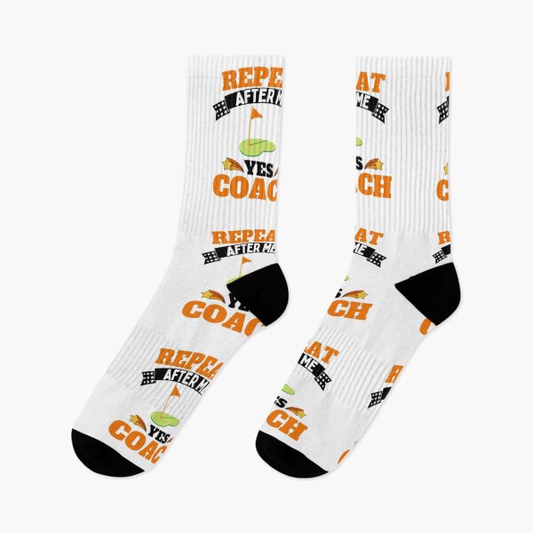 Item preview, Repeat After Me Yes Coach Golf - Orange Black - Funny Sports designed and sold by GymWearDepot.