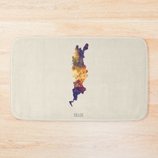 Item preview, Delos Watercolor Map designed and sold by ArtPrints.