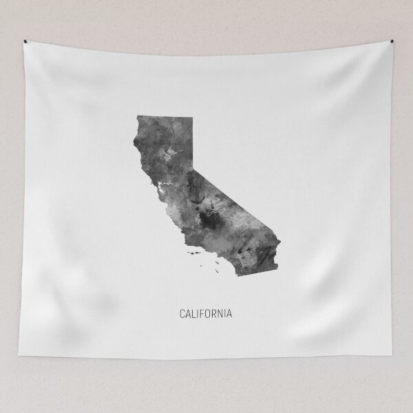 Item preview, California Watercolor Map designed and sold by ArtPrints.
